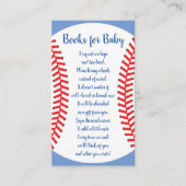 Little Slugger Baseball Baby shower Books for Baby Informatiekaartje (Voorkant)