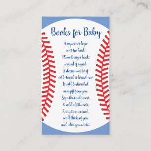 Little Slugger Baseball Baby shower Books for Baby Informatiekaartje