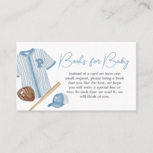 Little Slugger Baseball Baby shower Books for Baby Informatiekaartje