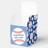 Little Slugger Baseball Baby shower Favor Box Bedankdoosjes (Geopend)
