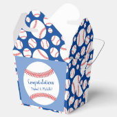 Little Slugger Baseball Baby shower Favor Box Bedankdoosjes (Geopend)