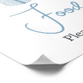 Little Slugger Baseball Baby shower Food Poster (Hoek)