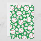 Little Slugger Baseball Baby shower Genderneutraal Kaart (Achterkant)