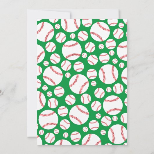 Little Slugger Baseball Baby shower Genderneutraal Kaart (Achterkant)