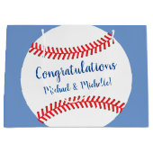 Little Slugger Baseball Baby shower Groot Cadeauzakje (Voorkant)