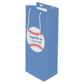 Little Slugger Baseball Baby shower Medium Gift Ba Wijn Cadeautas (Voorkant Gekanteld)