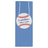 Little Slugger Baseball Baby shower Medium Gift Ba Wijn Cadeautas (Voorkant)