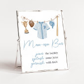 Little Slugger Baseball Baby shower Mom Osa Bar Poster
