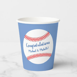 Little Slugger Baseball Baby shower Papieren Bekers