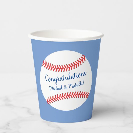 Little Slugger Baseball Baby shower Papieren Bekers (Voorkant)