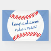 Little Slugger Baseball Baby shower Spandoek (Horizontaal)
