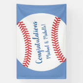 Little Slugger Baseball Baby shower Spandoek (Verticaal)
