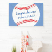 Little Slugger Baseball Baby shower Spandoek (Insitu)