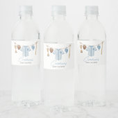 Little Slugger Baseball Baby shower Waterfles Etiket (Flessen)