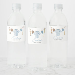 Little Slugger Baseball Baby shower Waterfles Etiket
