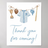 Little Slugger Baseball Bedankt voor je komst Poster (Voorkant)