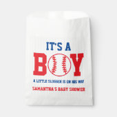 Little Slugger Baseball Boy Baby shower Bedankzakje (Voorkant)