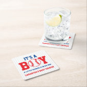 Little Slugger Baseball Boy Baby shower Kartonnen Onderzetters (Insitu)