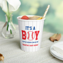 Little Slugger Baseball Boy Baby shower Papieren Bekers