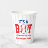 Little Slugger Baseball Boy Baby shower Papieren Bekers (Voorkant)