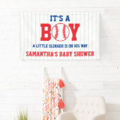 Little Slugger Baseball Boy Baby shower Spandoek (Insitu)