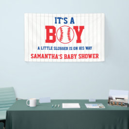 Little Slugger Baseball Boy Baby shower Spandoek