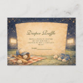 Little Slugger Baseball Diapper Raffle Informatiekaartje (Voorkant)