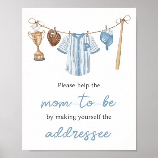 Little Slugger Baseball Envelope Station Poster (Voorkant)