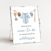 Little Slugger Baseball Envelope Station Poster