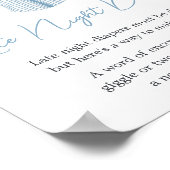 Little Slugger Baseball Late Night Luiers Poster (Hoek)