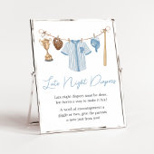 Little Slugger Baseball Late Night Luiers Poster