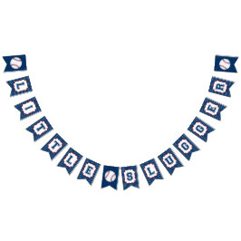 Little Slugger Baseball Party Bunting Flag Vlaggetjes