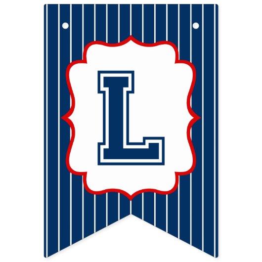 Little Slugger Baseball Party Bunting Flag Vlaggetjes (Tweede vlag)