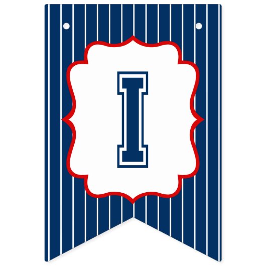 Little Slugger Baseball Party Bunting Flag Vlaggetjes (Derde vlag)