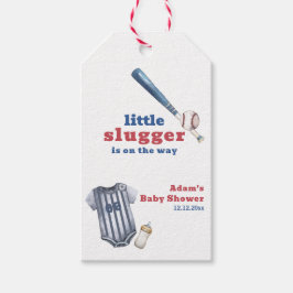Little Slugger Baseball Shirt Bottle Baby Shower  Cadeaulabel