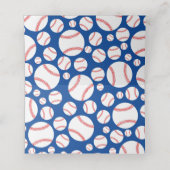 Little Slugger Baseball Sports Baby shower Plaatskaartje (Binnenkant ongevouwen)