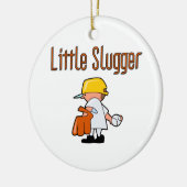 Little Slugger Baseball T-shirts en cadeautjes Keramisch Ornament (Links)
