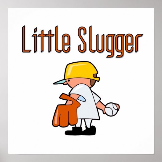 Little Slugger Baseball T-shirts en cadeautjes Poster (Voorkant)