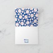 Little Slugger Baseball Verjaardagsfeestje Kaart (Binnen)