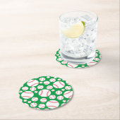 Little Slugger Baseball Verjaardagsfeestje Ronde Kartonnen Onderzetter (Insitu)