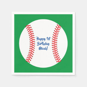Little Slugger Baseball Verjaardagsfeestje Servet
