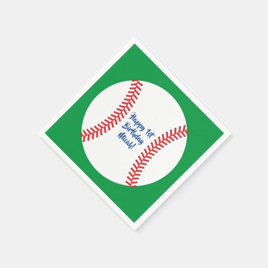 Little Slugger Baseball Verjaardagsfeestje Servet (Hoek)