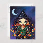 "Little Snoep Witch" Briefkaart (Voorkant / Achterkant)