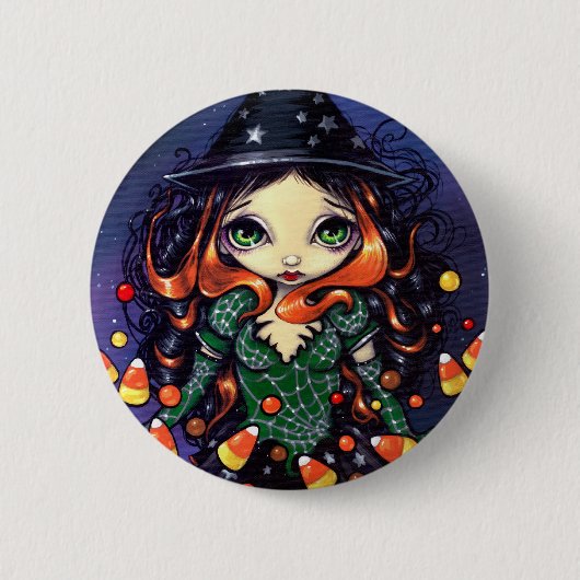 "Little Snoep Witch" Button (Voorkant)