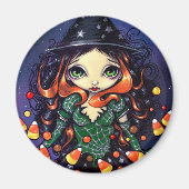 "Little Snoep Witch" magneet (Voorkant)