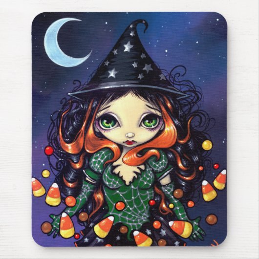 "Little Snoep Witch" Mousepad Muismat (Voorkant)