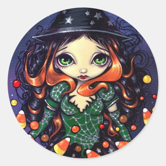 "Little Snoep Witch" sticker (Voorkant)