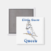 Little Snow Queen Budgie Magnet (Voorkant / Achterkant)