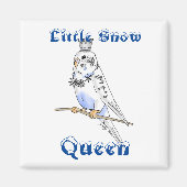 Little Snow Queen Budgie Magnet (Voorkant)