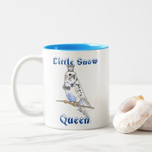 Little Snow Queen Budgie Mok (Met donut)